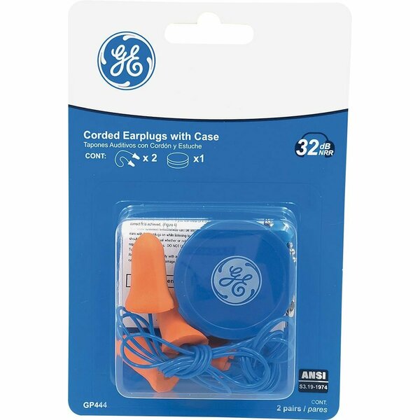 Ge Earplugs, 2 PK GP444